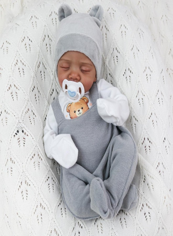 CHAREX Realistic Reborn Baby Dolls Black - 18 Inch Real Life Baby Doll African American Real Baby Boy, Lifelike Newborn Baby Doll Poseable Soft Body, Gift Set with Accessories for Kids Aged 3+ - Image 3